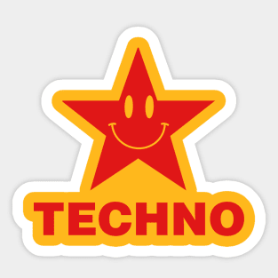 Techno Star Sticker